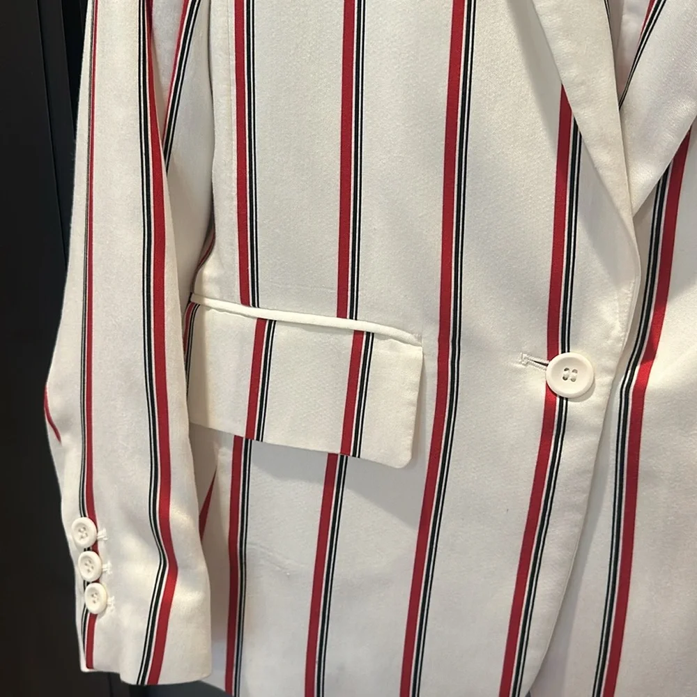H & M women's striped Blazer - Picture 3 of 11